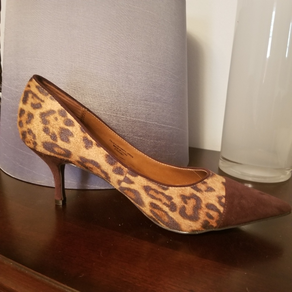Cheetah animal print heels